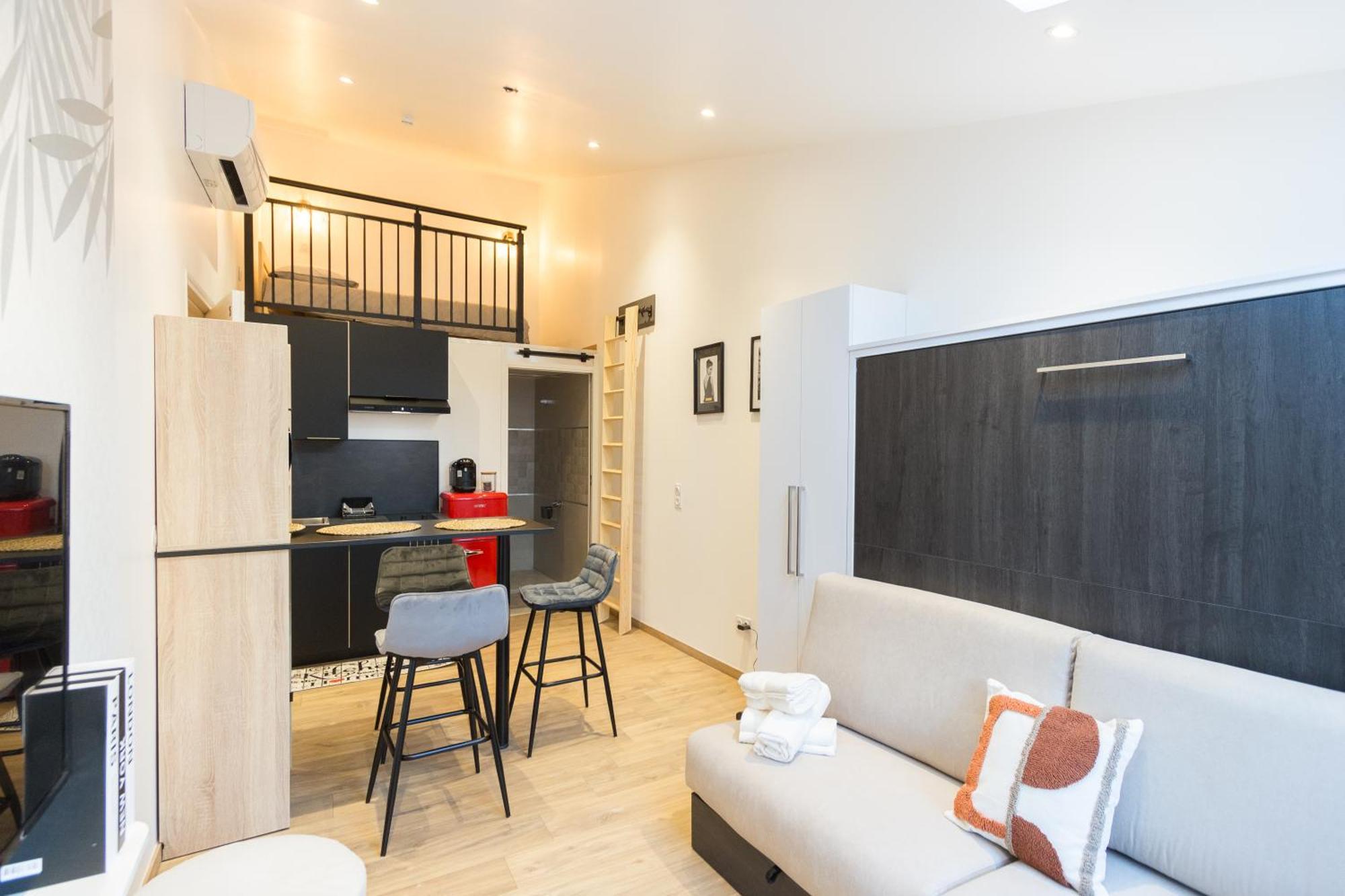 Apartamento T1 Mezzanine Neuf Clim 06 - Centre Montpellier